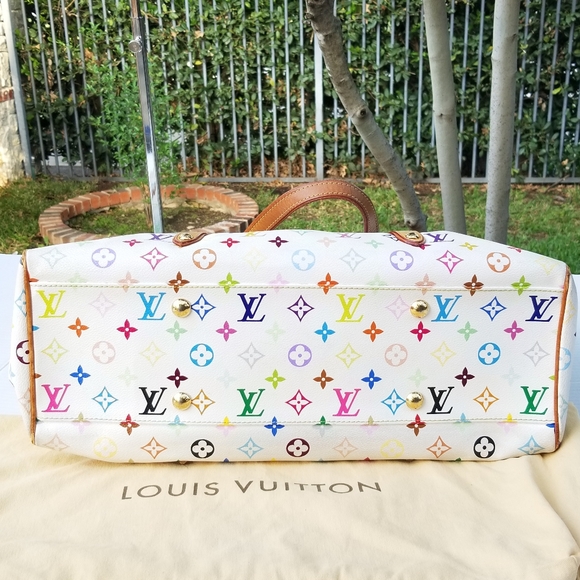 Louis Vuitton Aurelia GM Blanc Multicolor Oversized Jumbo Shopper Tote handbag - Picture 14 of 16